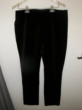 Lauren Ralph Lauren black velvet straight leg pants size 12